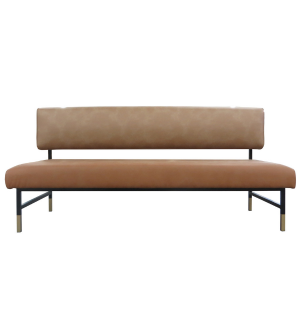 armless banquette bench